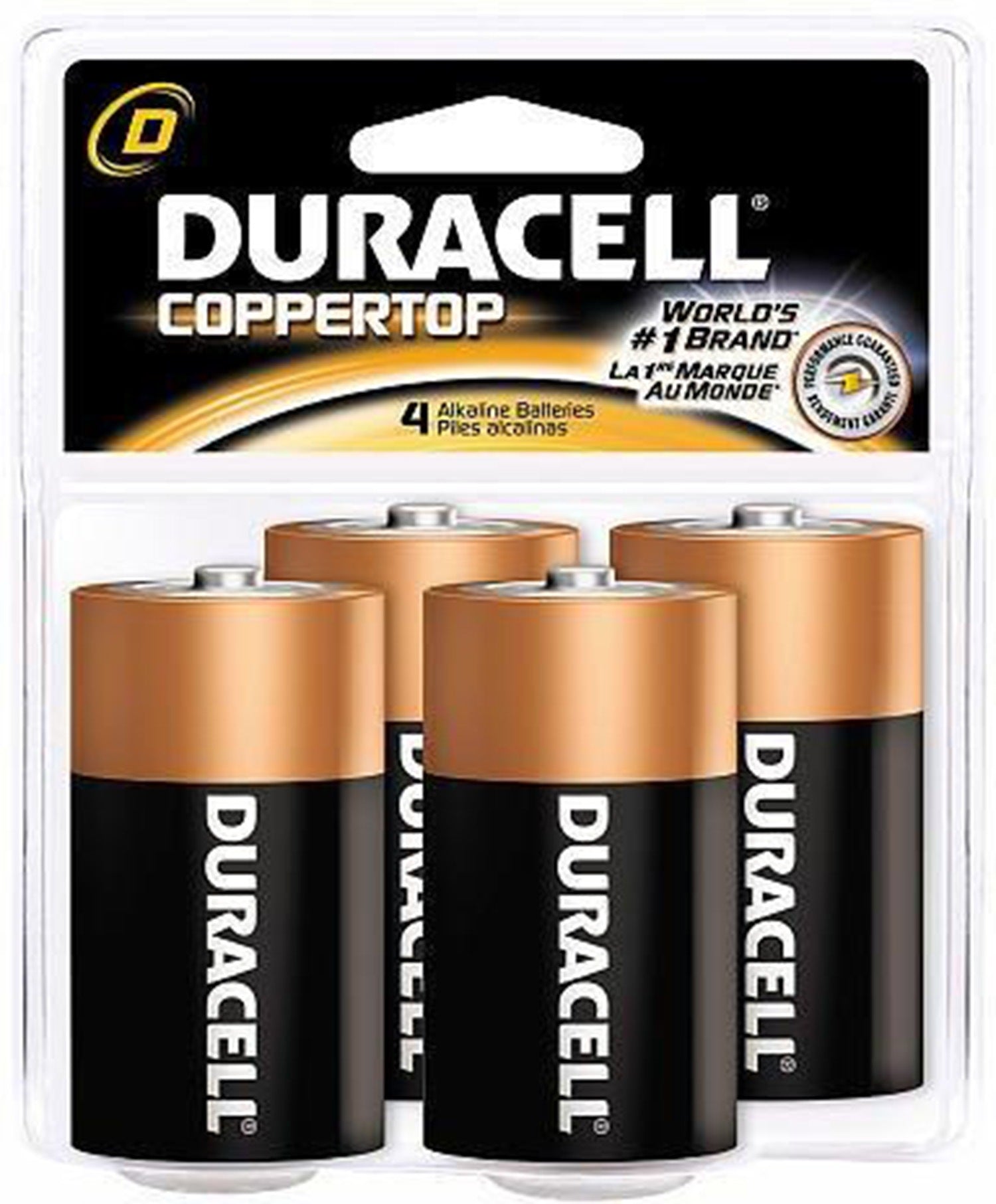 Duracell 4-Pack of D Batteries
