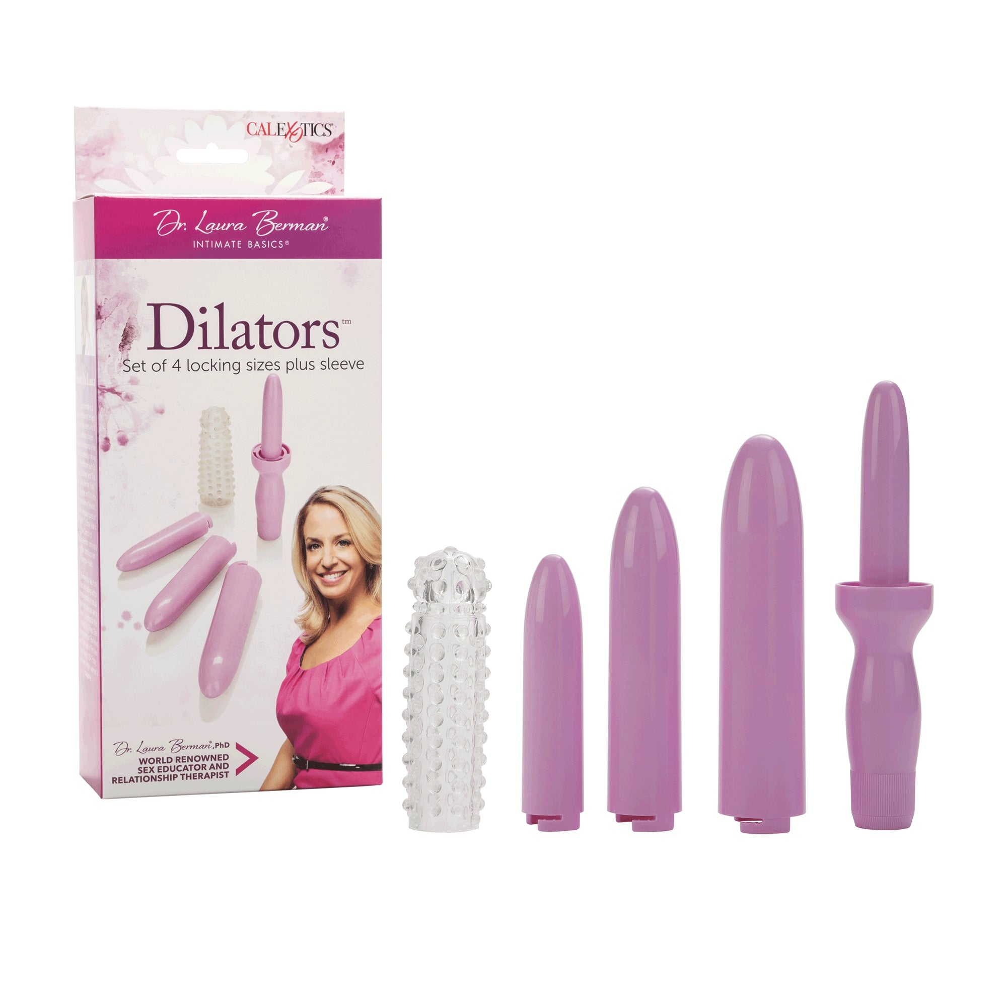 Dilators: Set of 4 Locking Sizes Plus Sleeve by Dr. Laura Berman
