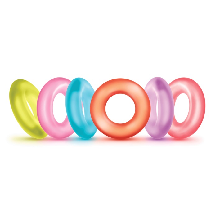 6-Pack King of the Ring Cock Rings, , large