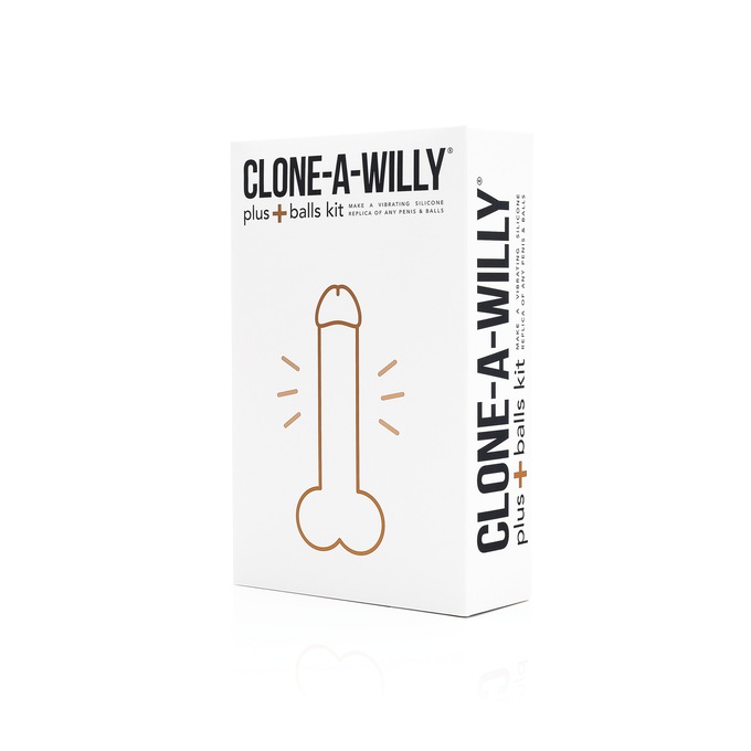 Clone-A-Willy Silicone Dildo Molding Plus Balls Kit with Bullet Vibrator and Remote Control, , large