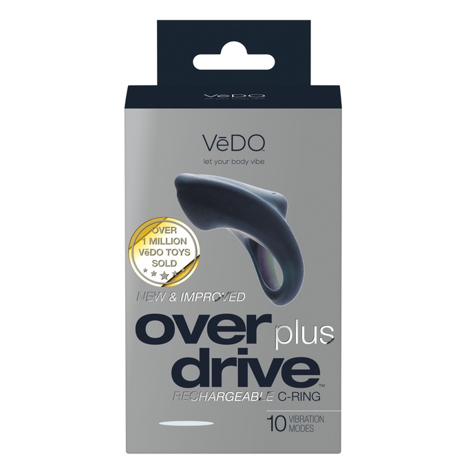 VeDO Frisky Bunny Rechargeable Silicone Vibrating Cock Ring, , large