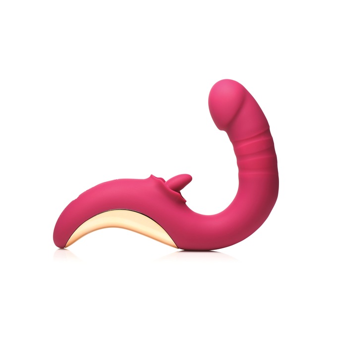 Tease and Please Licking and Thrusting Vibrator, , large