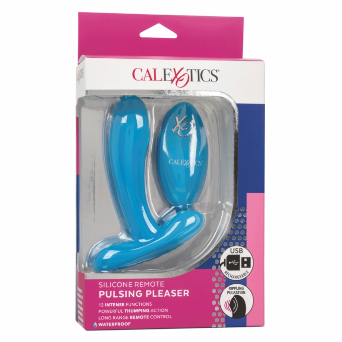 Silicone Remote Pulsing Pleaser, , large