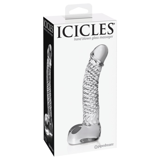Icicles No. 61 Textured 5" G-Spot Dildo, , large