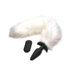 Tailz Vibrating Fox Tail Anal Plug, , large