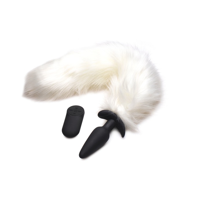 Tailz Vibrating Fox Tail Anal Plug, , large