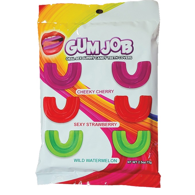 "GUM JOB" Oral Sex Gummy Candy Teeth Covers, , large