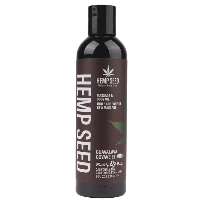 Earthly Body Hemp Seed Edible Massage Oil, , large