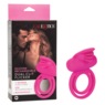 Silicone Rechargeable Dual Flicker Enhancer Couples Ring, , large