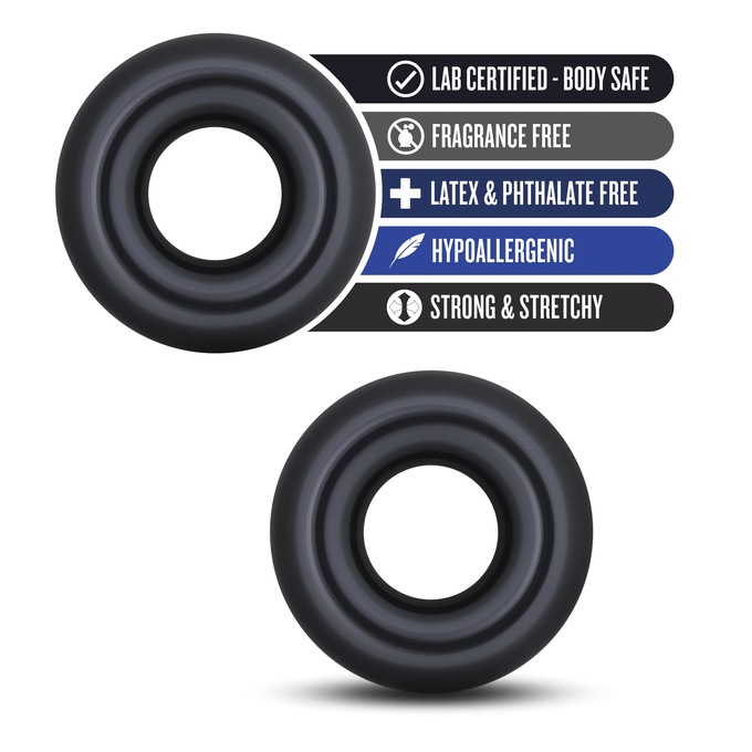 2-pack Stay Hard Donut Rings Oversized, , large