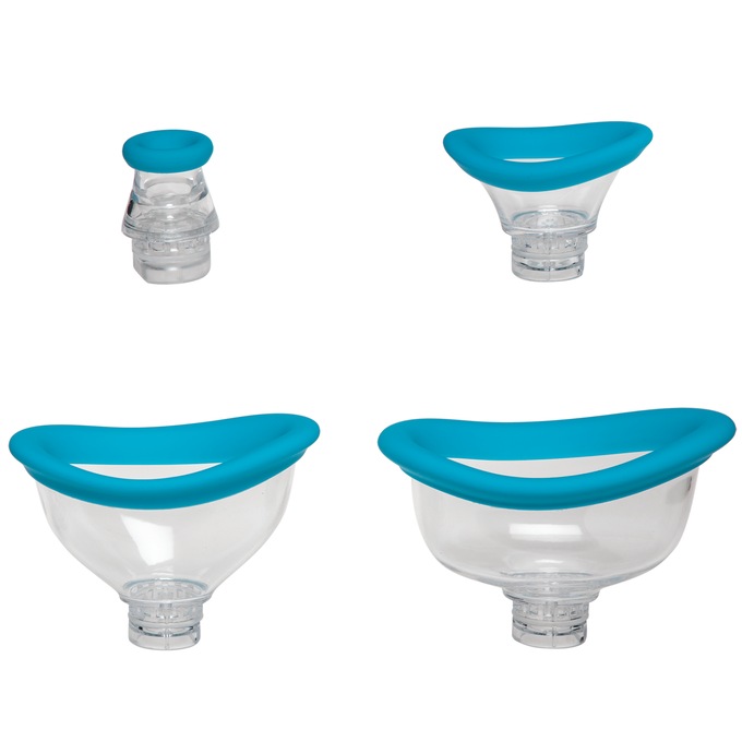 Bloom Intimate Body Pump Vibrating Rechargeable 4-Piece Interchangeable Set, , large