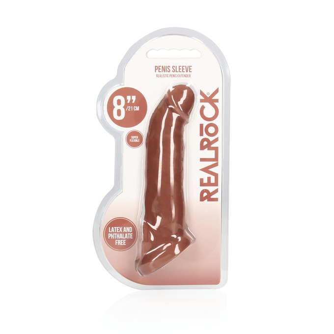 RealRock Realistic 8" Penis Sleeve, , large