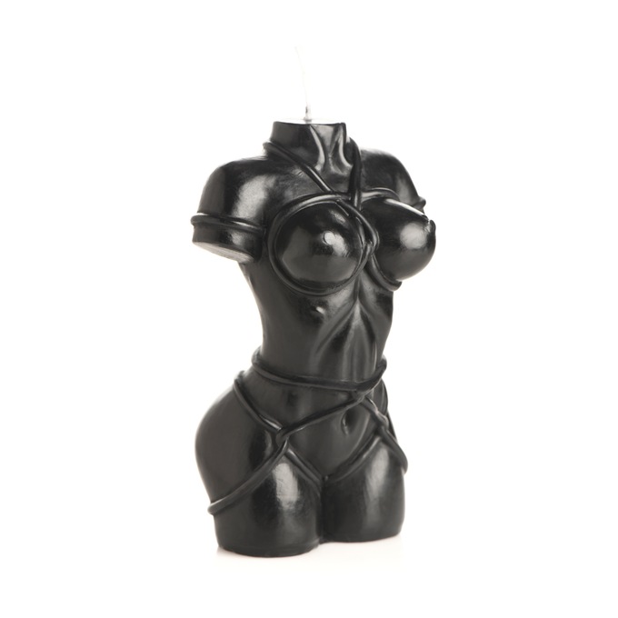 Master Series Bound Goddess Drip Candle—Black, , large