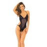 Bare It All Lace Mesh Teddy With G-String Back by Rene Rofe, , large