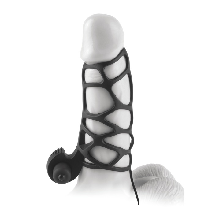 Fantasy X-Tensions Silicone Extreme Power Vibrating Cock Cage, , large