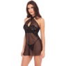 Midnight Halter Chemise Set by Rene Rofe, , large