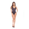 Bare It All Lace Mesh Teddy With G-String Back by Rene Rofe, , large