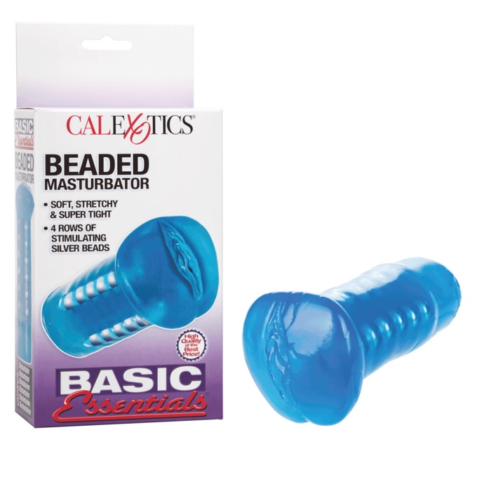 Basic Essentials Beaded Masturbator, , large