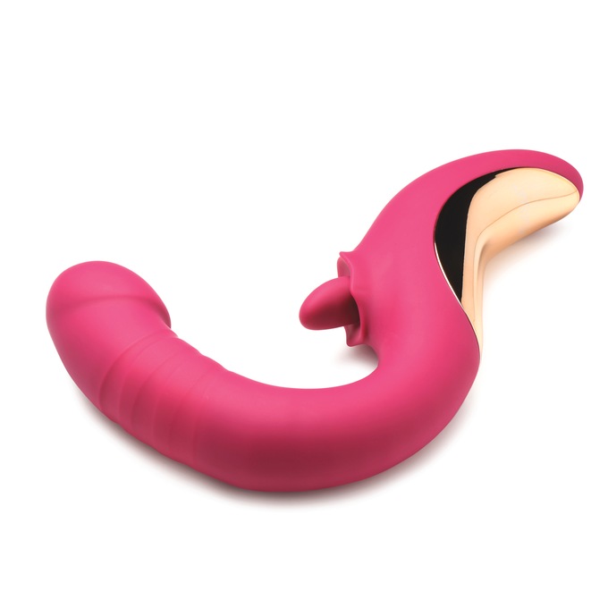 Tease and Please Licking and Thrusting Vibrator, , large