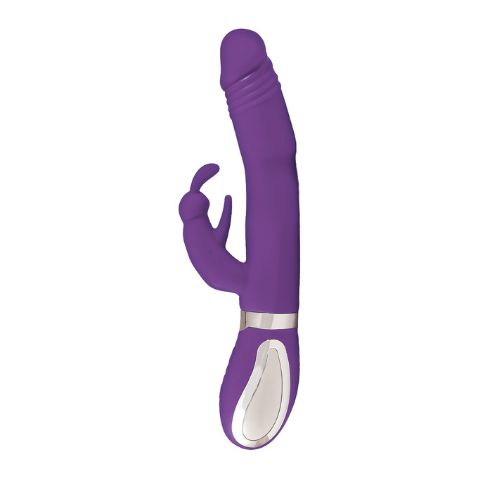 Heat up Bunny Rechargeable Silicone Warming Vibrator, , large