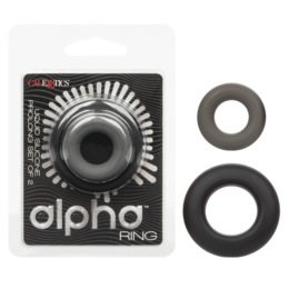 Alpha Ring: Liquid Silicone Prolong Set of 2 by Calexotics, , large