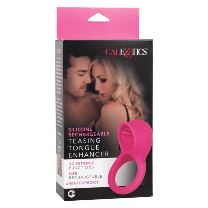 Silicone Rechargeable Teasing Tongue Enhancer, , large
