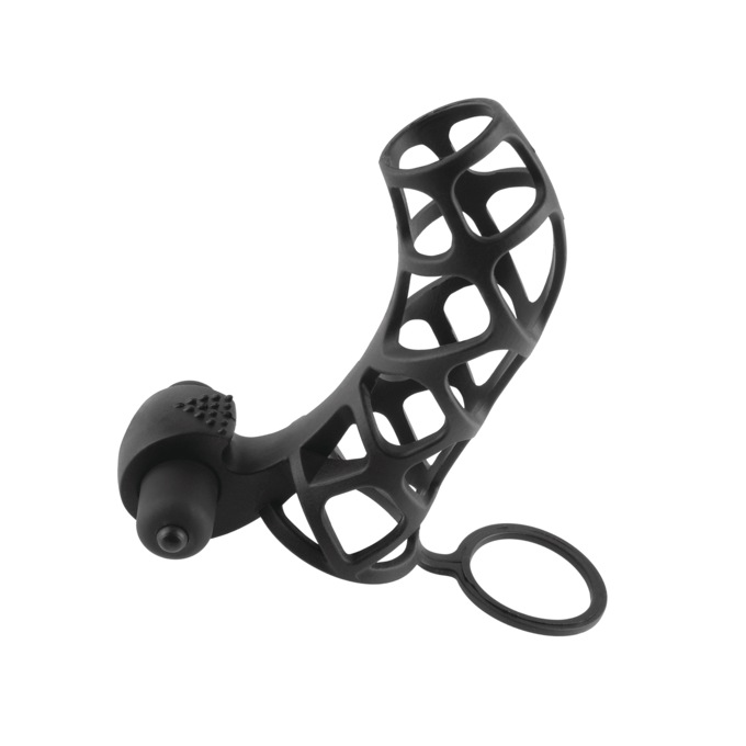 Fantasy X-Tensions Silicone Extreme Power Vibrating Cock Cage, , large