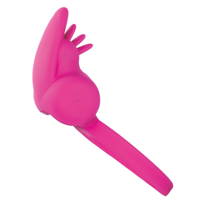 Silicone Rechargeable Dual Flicker Enhancer Couples Ring, , large