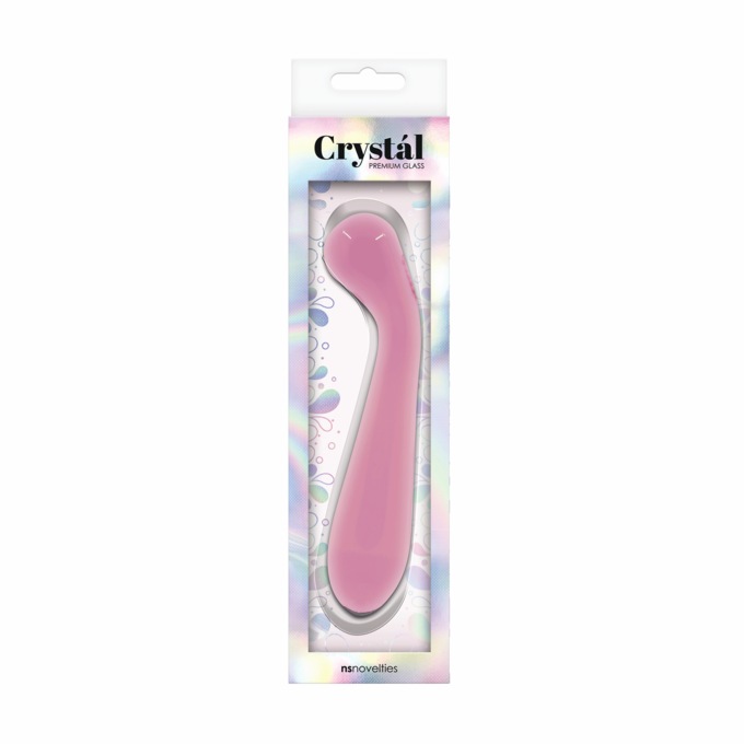 Crystal Premium Glass G Spot Wand 5.7” Dildo, , large