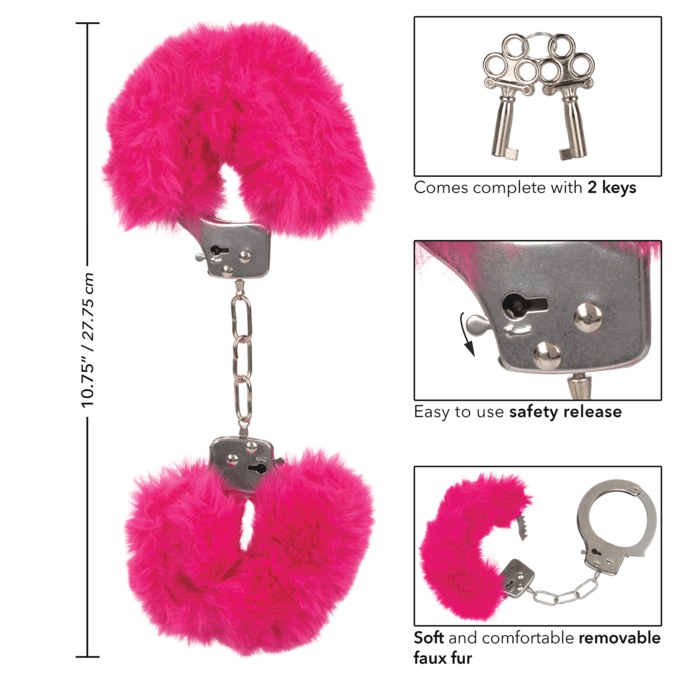 Ultra-Fluffy Furry Cuffs by Calexotics, , large