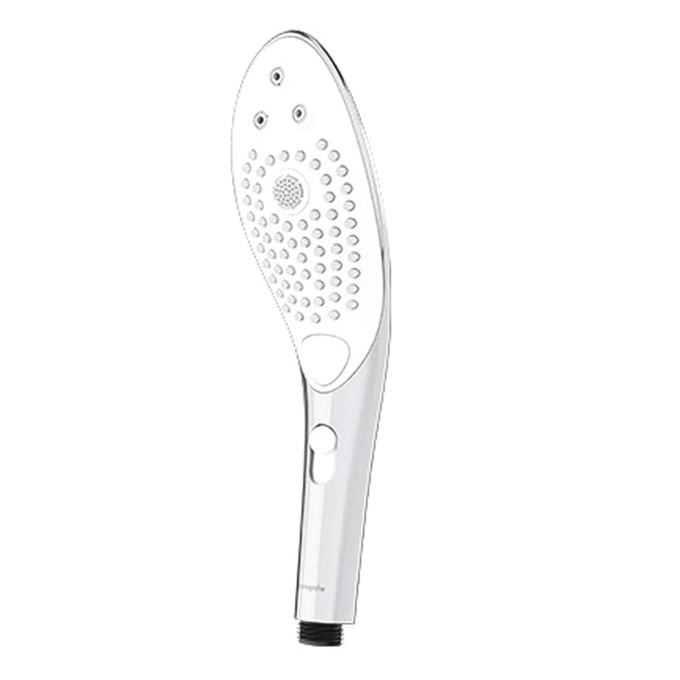 Womanizer Wave Silicone Hydro Stimulator—Chrome, , large