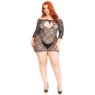 Plus-Size Keyhole Tie Seamless Heart Mini Dress By Leg Avenue, , large