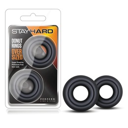 2-pack Stay Hard Donut Rings Oversized, , large