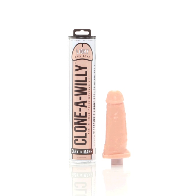 Clone-A-Willy Glow-in-the-Dark Silicone Dildo Molding Kit with Vibrator, , large