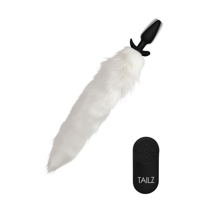 Tailz Vibrating Fox Tail Anal Plug, , large