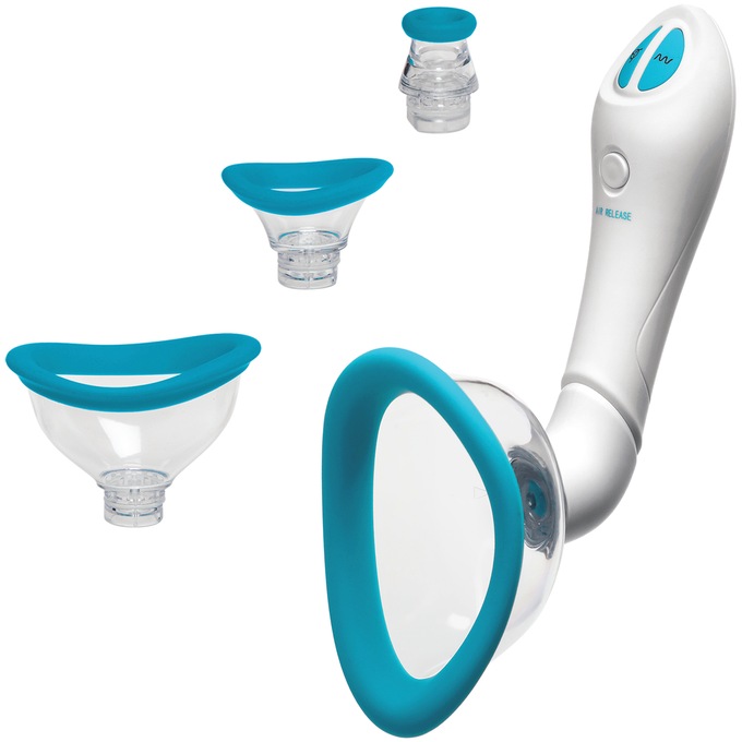 Bloom Intimate Body Pump Vibrating Rechargeable 4-Piece Interchangeable Set, , large