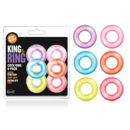 6-Pack King of the Ring Cock Rings, , large
