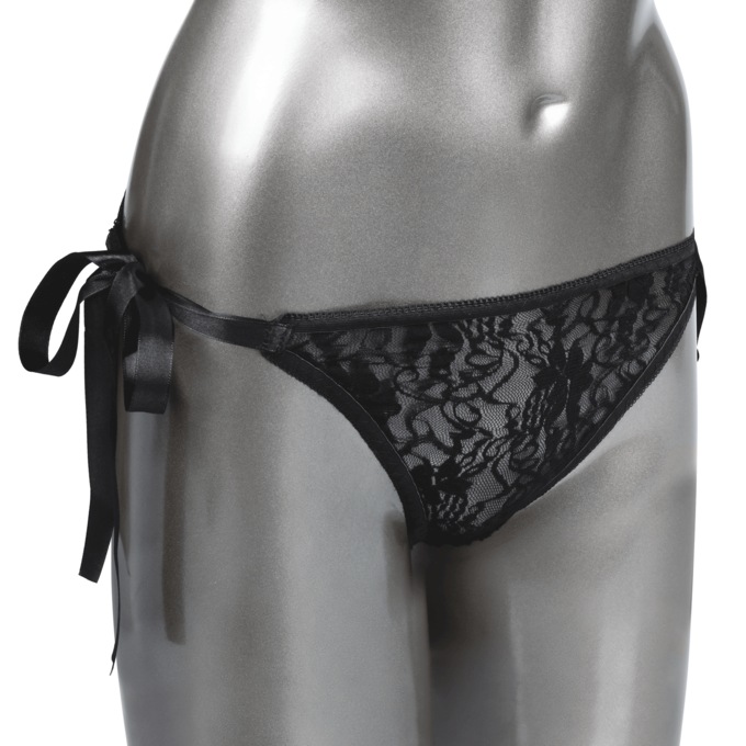Remote Control Rechargeable Lace Thong Set, , large