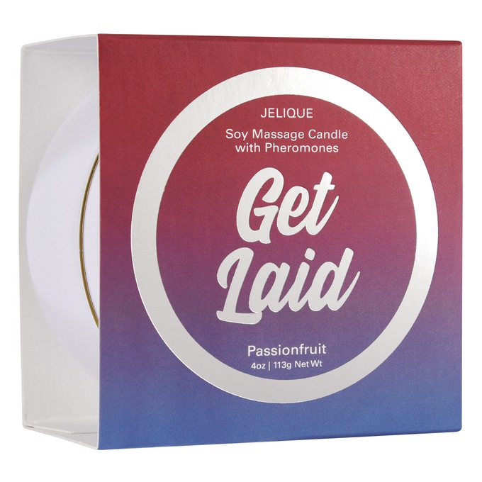 Jelique Pheromone Soy Massage Oil Candle, , large