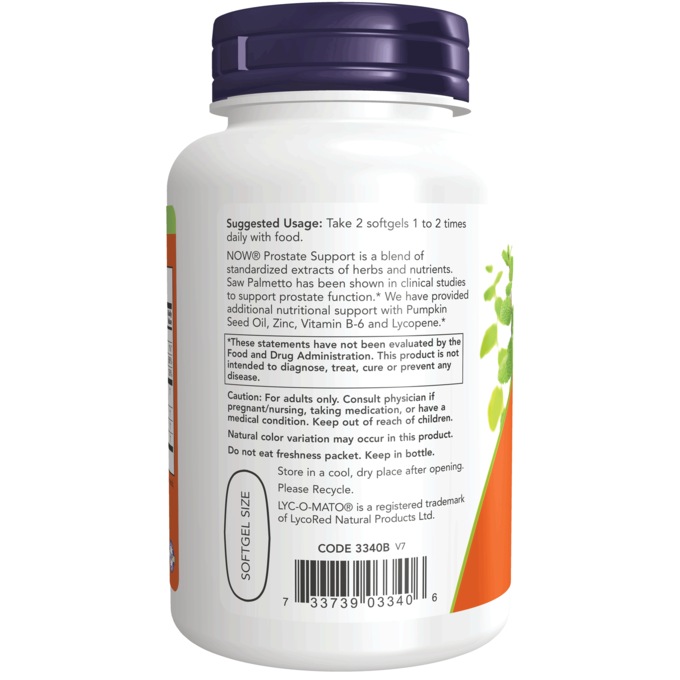 NOW Prostate Support Softgels, , large