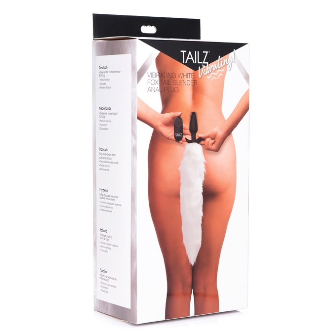 Tailz Vibrating Fox Tail Anal Plug, , large