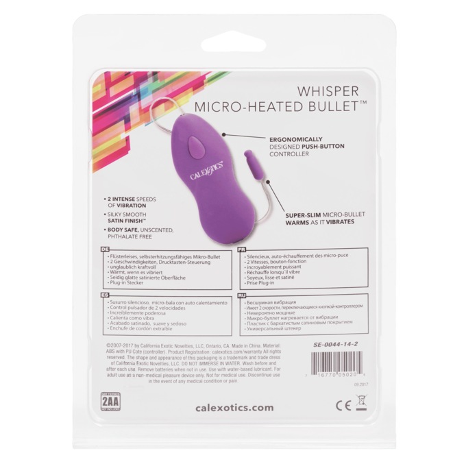 Whisper Micro-Heated Bullet Vibrator™ , , large