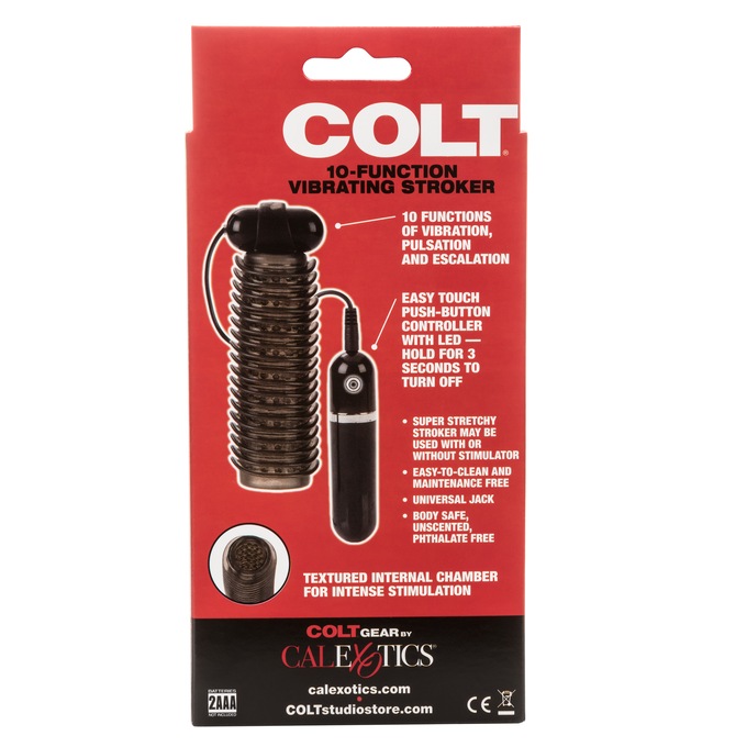 10-Function Vibrating Male Stroker, , large